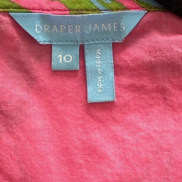 Draper James Jordan Long-Sleeve Wrap Dress in Lurex Stripe - Picture 4 of 11